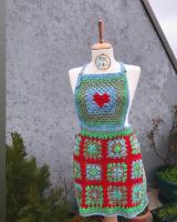 Elişi Önlük Mavi Yeşil Tığ İşi Önlük -
El Sanatı - Crochet Apron Blue Green Hand Crafted
Crochet Apron Blue Green