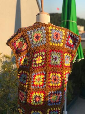 Tığ işi Yelek El Sanatı - Crochet Vest Hatice Şeyma