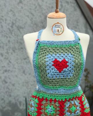 Tığ İşi Önlük - El Sanatı - Crochet Apron Hatice Şeyma